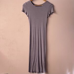 Forever 21 Light Purple Ribbed Bodycon Midi Dress Size S GUC